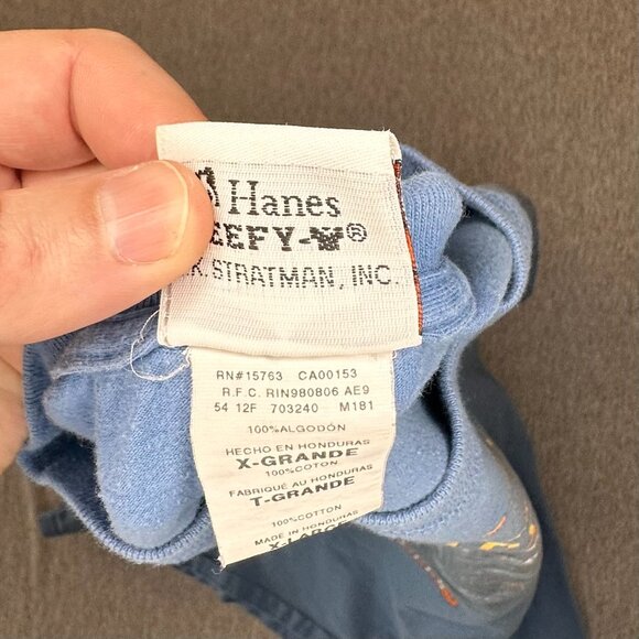 Hanes Harley Davidson T Shirt Mens Size XL Blue Graphic Print Short Sleeve - Picture 4 of 4